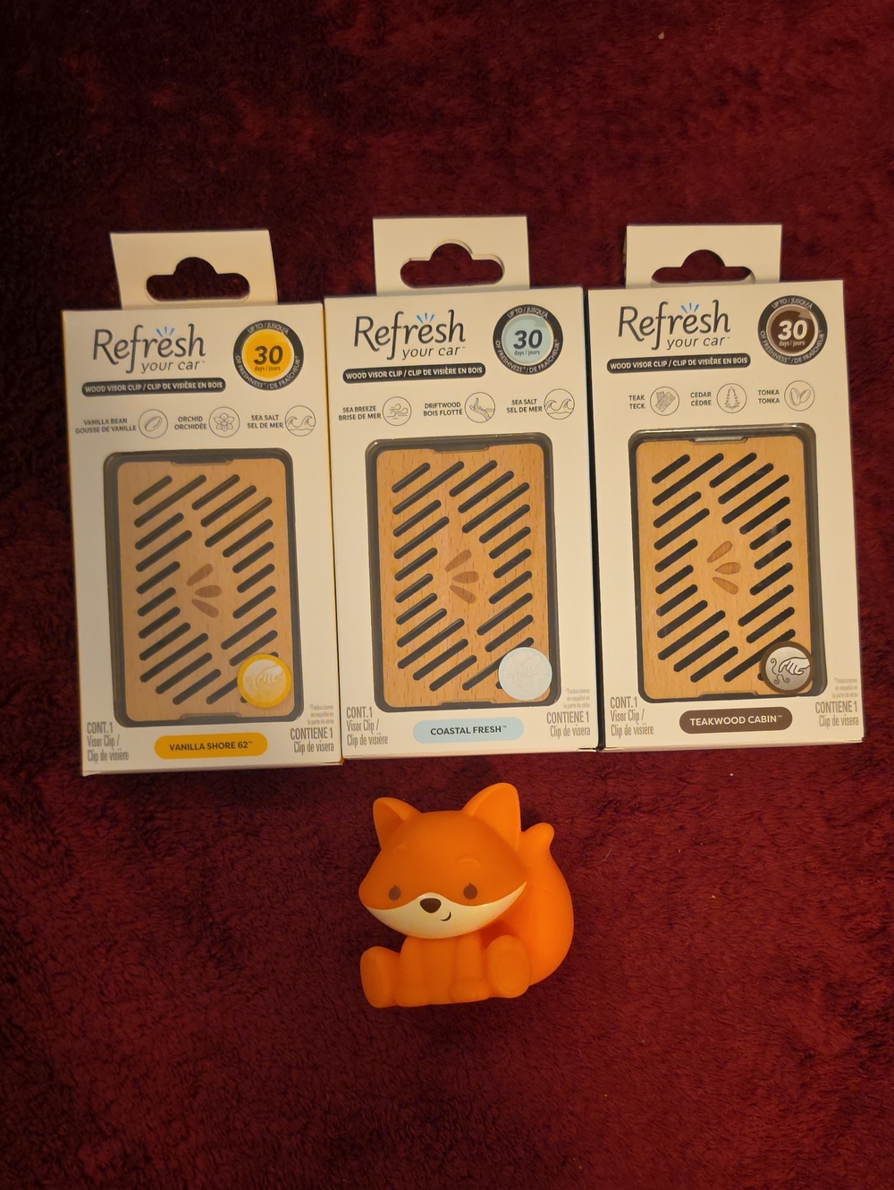 🆕 Refresh Your Car Wood Visor Clip Air Freshener Bundle